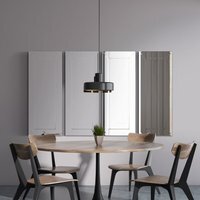 4 x Horsley All Glass Modern Dress Mirror - Silver