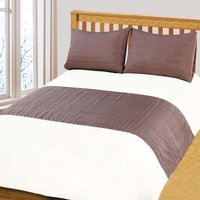Pleated Meriden Duvet Cover and Pillowcase Set - Cream - image 1