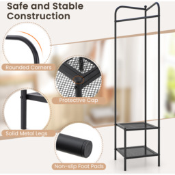 Corner Coat Rack - Black - thumbnail 4