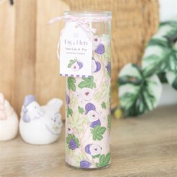 Fig Tree Print Vanilla Fig Tube Candle Fragrance Decor - Green - thumbnail 2