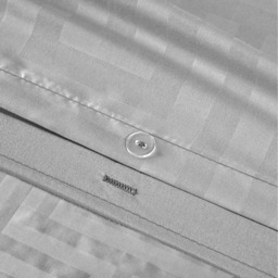 Premium Look Satin patterened duvet set - Grey / Superking - thumbnail 3