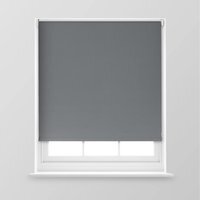A.Unique Home Premium Trimmable Thermal Blackout Roller Window Blind - Charcoal  / 60cm x 170cm