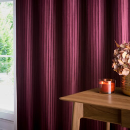 Corinthian Velvet Room Darkening Eyelet Curtains - Merlot / 117cm / 183cm - thumbnail 3
