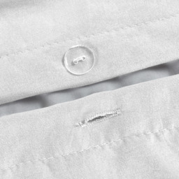 Soft Touch Plain Microfibre Duvet Cover and Pillowcase Set - White / King - thumbnail 5