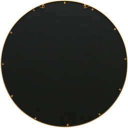 Circulus Metal Framed Round Circular Window Wall Mirror - Gold / 100cm - thumbnail 5