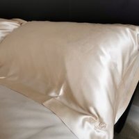 Champagne Mulberry Silk Pillowcase - Champagne - thumbnail 1