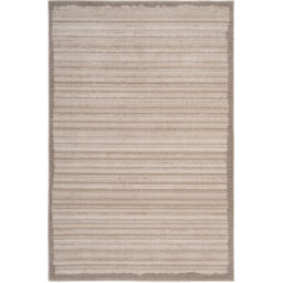 Natural Simple Linear Striped Living Area Rug - Beige / 230 x 160cm - thumbnail 2