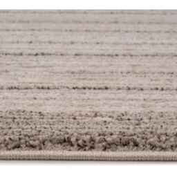 Natural Simple Linear Striped Living Area Rug - Beige / 230 x 160cm - thumbnail 3