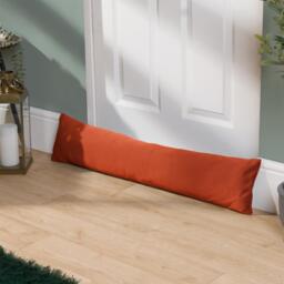 Matte Velvet Door Draught Excluder Draft Insulator - Rust - thumbnail 2
