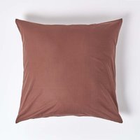 200 Thread Count Egyptian Cotton Housewife Pillowcase - Chocolate / 60cm - image 1