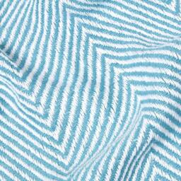 Cotton Halden Chevron Throw - Teal / 255cm - thumbnail 3