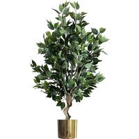 Premium Artificial Ficus Twist Tree - Dark Bushy Ficus Gold / 15kg