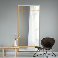Wenestra Contemporary Wall Leaner Mirror - Gold / 85cm / 180cm - image 1