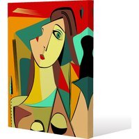 abstract portrait Canvas Print - Pink / 51cm / 77cm - image 1