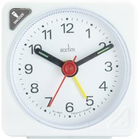 Ingot Analogue Alarm Clock White - White - image 1