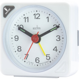 Ingot Analogue Alarm Clock White - White - thumbnail 2