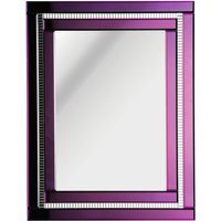 Giordano Champagne Frame  Wall Mirror - Purple
