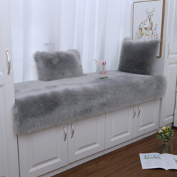Luxury Soft Rectangle Shaggy Rug - Grey / 90cm / 5.5CM - thumbnail 2