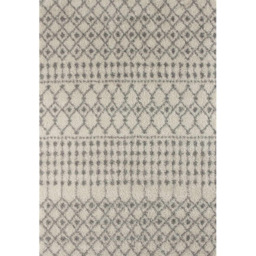 The Rugs Berber Moroccan Design Patterned Shaggy Rug - Ivory-Grey / 290cm / 200x290cm - thumbnail 5