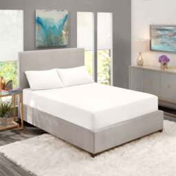 Premium Quality Waterproof Fitted Sheet  - white / King - thumbnail 2