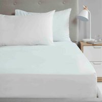 So Soft Microfibre 180 Thread Ultra Soft Polyster Fitted Sheet - White / Double
