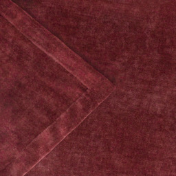 Heavy Chenille Velvet Throw - Beetroot / 200cm - thumbnail 3