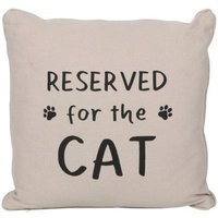 Reserved For The Cat Reversible Cushion - Black - thumbnail 1