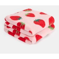 Bulk Pack Of Strawberry Blankets - Pink