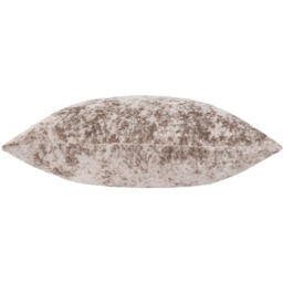 Verona Crushed Velvet Cushion 55 x 55cm - Oyster / Feather - thumbnail 2