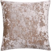 Verona Crushed Velvet Cushion 55 x 55cm - Oyster / Feather