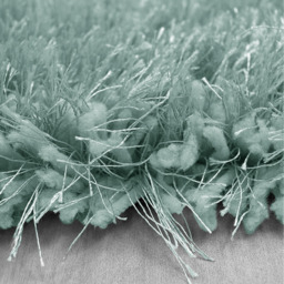 Thick Soft Shaggy Plain High Pile Dream Area Rug - Seafoam / 120x170 - thumbnail 2