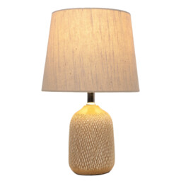 Alva Etched Table Lamp - Cream - thumbnail 2