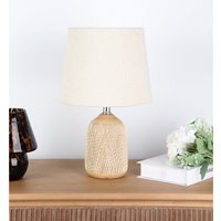 Alva Etched Table Lamp - Cream - thumbnail 1