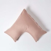 330 Thread Count Egyptian Cotton V Shape Pillowcase - Taupe Beige - thumbnail 1