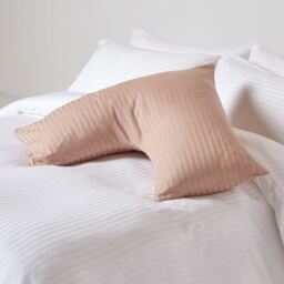 330 Thread Count Egyptian Cotton V Shape Pillowcase - Taupe Beige - thumbnail 2