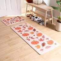 Autumnal Halloween Cosy Washable Anti Slip Indoor Runner - Natural - image 1