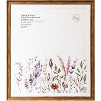 Oakmere Wood Effect Mounted Photo Frame - Brown / 28 x 24 inch