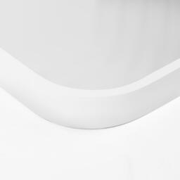 Metal Bathroom Wall Mirror - White - thumbnail 4