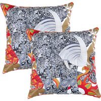 Printed Outdoor Scatter Cushion Garden Furniture Decorative Pillows  - Elephant / 2 - image 1