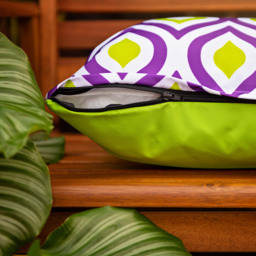 Printed Outdoor Garden Scatter Cushion - Purple Lime / 8 - thumbnail 2
