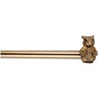 Squirrel Brass Curtain Pole - Brass / 120cm