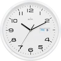 Supervisor White DayDate Wall Clock - White