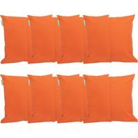 "Premium 18"" Centre Join Garden Scatter Cushion - Orange / 8"