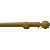 Natural Wooden Eyelet Curtain Pole - Oak / 300cm