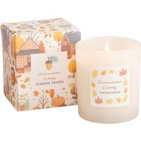 Cinnamon Woods Scented Candle - White