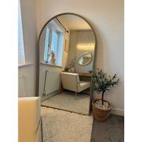 Wide Metal Arch Mirror - Gold - image 1