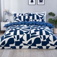 Logan Geo Duvet Set - Navy / King - image 1