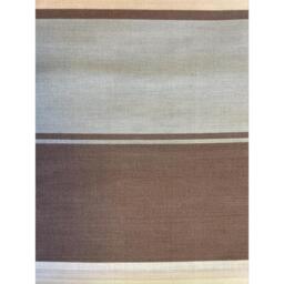 Carter Brown Striped Duvet Cover Set Modern Bedding - Brown / Superking - thumbnail 3