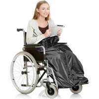 Wheelchair Waterproof Fleece Blanket Cover - Black