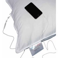 Homescapes Super Microfibre Music Pillow With Speaker Medium-Firm - White - thumbnail 1